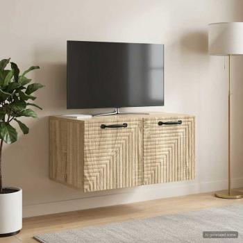 Wandmontierter TV-Schrank Sonoma-Eiche 59,5 x 41 x 30 cm