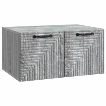 Wandmontierter TV-Schrank Graues Sonoma 59,5 x 41 x 30 cm