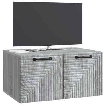 Wandmontierter TV-Schrank Graues Sonoma 59,5 x 41 x 30 cm