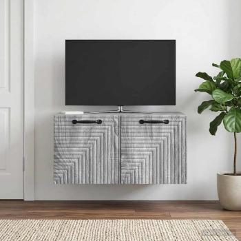 Wandmontierter TV-Schrank Graues Sonoma 59,5 x 41 x 30 cm