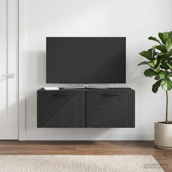 ARDEBO.de - Wandmontierter TV-Schrank Schwarz 78,5 x 41 x 30 cm