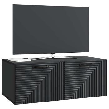 Wandmontierter TV-Schrank Schwarz 78,5 x 41 x 30 cm