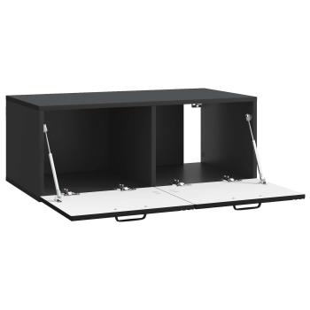 Wandmontierter TV-Schrank Schwarz 78,5 x 41 x 30 cm