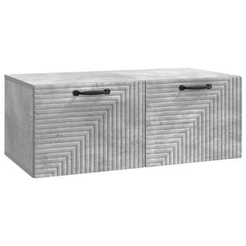 Wandmontierter TV-Schrank Betongrau 78,5 x 41 x 30 cm