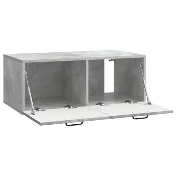 Wandmontierter TV-Schrank Betongrau 78,5 x 41 x 30 cm