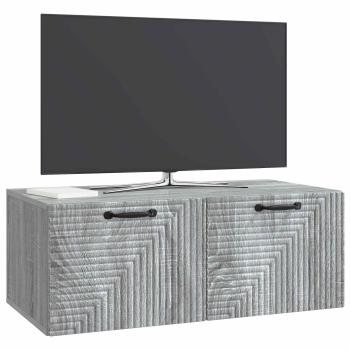 Wandmontierter TV-Schrank Graues Sonoma 78,5 x 41 x 30 cm