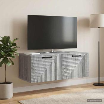 Wandmontierter TV-Schrank Graues Sonoma 78,5 x 41 x 30 cm