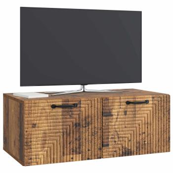 Wandmontierter TV-Schrank Altholz 78,5 x 41 x 30 cm