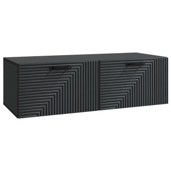 Wandmontierter TV-Schrank Schwarz 98 x 41 x 30 cm Holzwerkstoff