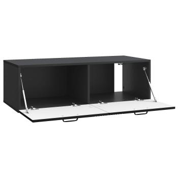 Wandmontierter TV-Schrank Schwarz 98 x 41 x 30 cm Holzwerkstoff