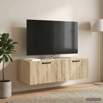 ARDEBO.de - Wandmontierter TV-Schrank Sonoma-Eiche 98 x 41 x 30 cm