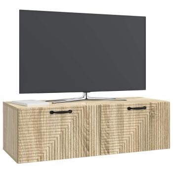 Wandmontierter TV-Schrank Sonoma-Eiche 98 x 41 x 30 cm