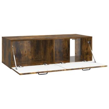 Wandmontierter TV-Schrank Geräucherte Eiche 98 x 41 x 30 cm