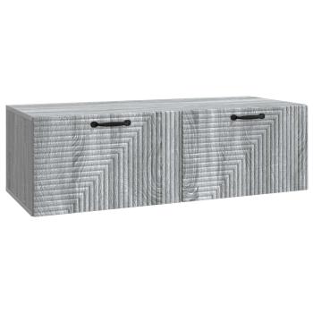 Wandmontierter TV-Schrank 98 x 41 x 30 cm Graues Sonoma