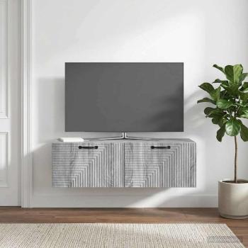 Wandmontierter TV-Schrank 98 x 41 x 30 cm Graues Sonoma