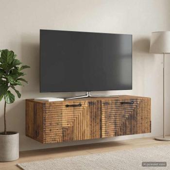Wandmontierter TV-Schrank Altholz 98 x 41 x 30 cm Holzwerkstoff