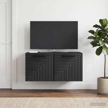 ARDEBO.de - Wandmontierter TV-Schrank Schwarz 59,5 x 31 x 30 cm