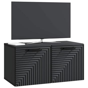 Wandmontierter TV-Schrank Schwarz 59,5 x 31 x 30 cm
