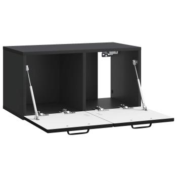 Wandmontierter TV-Schrank Schwarz 59,5 x 31 x 30 cm