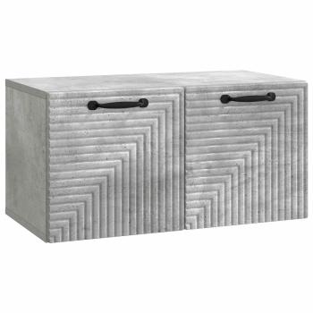 Wandmontierter TV-Schrank Betongrau 59,5 x 31 x 30 cm