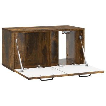 Wandmontierter TV-Schrank Geräucherte Eiche 59,5 x 31 x 30 cm