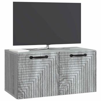 Wandmontierter TV-Schrank Graues Sonoma 59,5 x 31 x 30 cm