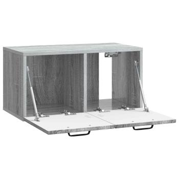 Wandmontierter TV-Schrank Graues Sonoma 59,5 x 31 x 30 cm