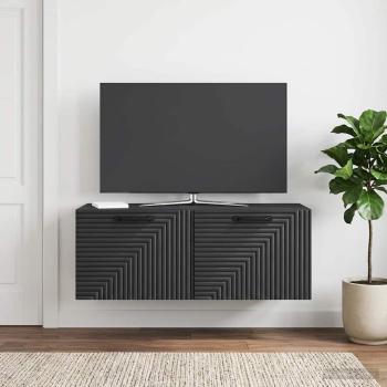 ARDEBO.de - Wandmontierter TV-Schrank Schwarz 78,5 x 31 x 30 cm