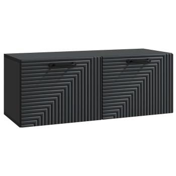 Wandmontierter TV-Schrank Schwarz 78,5 x 31 x 30 cm