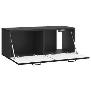 Wandmontierter TV-Schrank Schwarz 78,5 x 31 x 30 cm