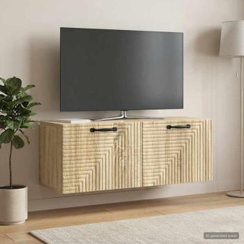 ARDEBO.de - Wandmontierter TV-Schrank Sonoma-Eiche 78,5 x 31 x 30 cm