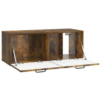 Wandmontierter TV-Schrank Geräucherte Eiche 78,5 x 31 x 30 cm