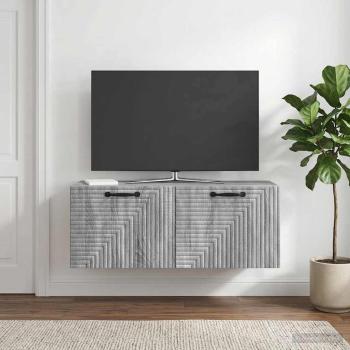 ARDEBO.de - Wandmontierter TV-Schrank Graues Sonoma 78,5 x 31 x 30 cm