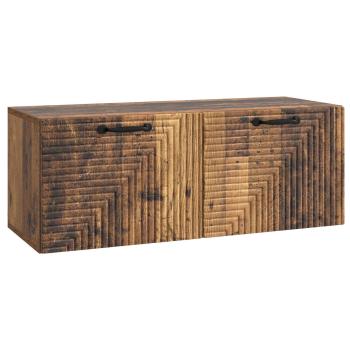 Wandmontierter TV-Schrank Altholz 78,5 x 31 x 30 cm