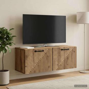 ARDEBO.de - Wandmontierter TV-Schrank 78,5 x 31 x 30 cm Artisan-Eiche