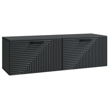 Wandmontierter TV-Schrank Schwarz 98 x 31 x 30 cm Holzwerkstoff