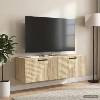 Wandmontierter TV-Schrank Sonoma-Eiche 98 x 31 x 30 cm