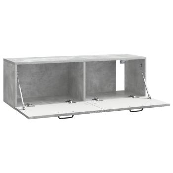 Wandmontierter TV-Schrank Betongrau 98 x 31 x 30 cm