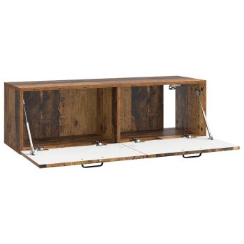 Wandmontierter TV-Schrank Altholz 98 x 31 x 30 cm Holzwerkstoff