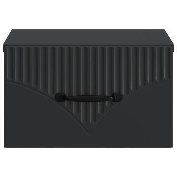 Wandmontierter Nachttisch Schwarz 34,5 x 33 x 20 cm