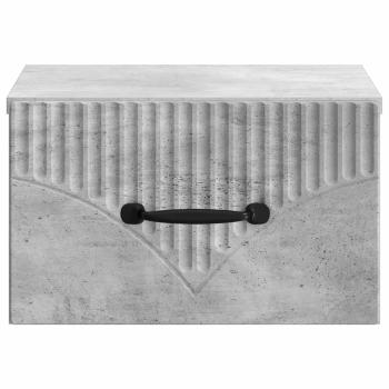 Wandmontierter Nachttisch Betongrau 34,5 x 33 x 20 cm