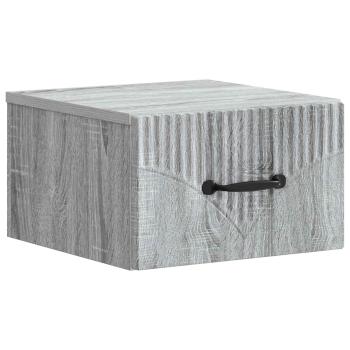 Wandmontierter Nachttisch Graues Sonoma 34,5 x 33 x 20 cm