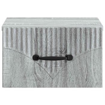Wandmontierter Nachttisch Graues Sonoma 34,5 x 33 x 20 cm