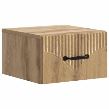 Wandmontierter Nachttisch 2 stk. Artisan-Eiche