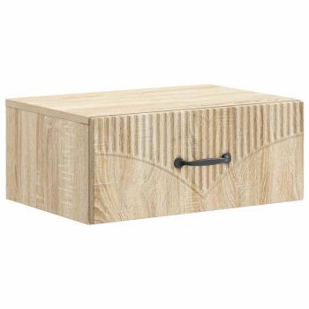 Wandmontierter Nachttisch Sonoma-Eiche 49 x 34,5 x 20 cm