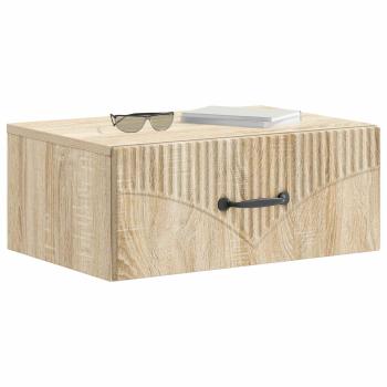 Wandmontierter Nachttisch Sonoma-Eiche 49 x 34,5 x 20 cm