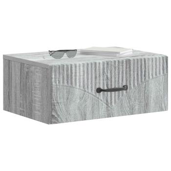 Wandmontierter Nachttisch Graues Sonoma 49 x 34,5 x 20 cm