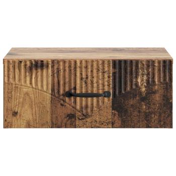 Wandmontierter Nachttisch Altholz 49 x 34,5 x 20 cm