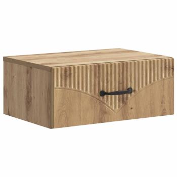 Wandmontierter Nachttisch Artisan-Eiche 49 x 34,5 x 20 cm