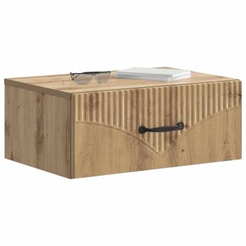 Wandmontierter Nachttisch Artisan-Eiche 49 x 34,5 x 20 cm